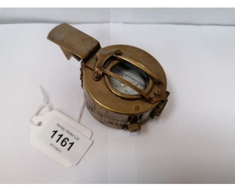 A BRASS T &amp; G COMPASS 