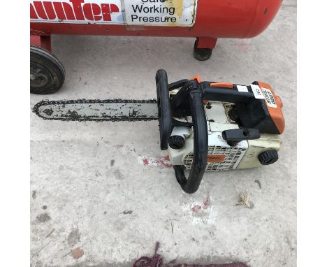 A STIHL 020T PETROL CHAINSAW 