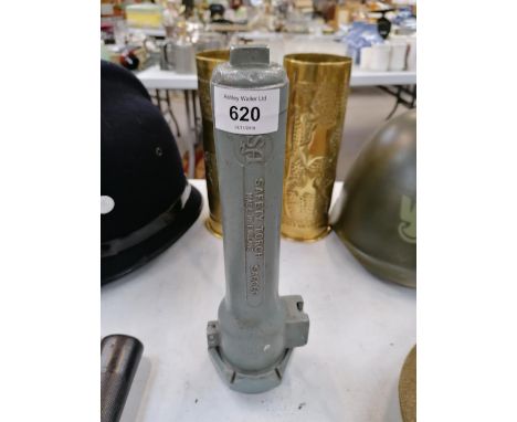 A VINTAGE HEAVY DUTY SAFETY TORCH 