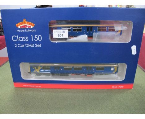 A Bachmann "OO" Gauge/4mm Ref No. 32.925 Class 150/1 Two Car D.M.U "First North Western", very good, U/T condition, excellent