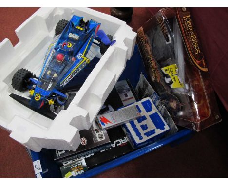 A 1:10th scale radio control Thunder Dragon high performance 4wd off road racer by Tamiya, instruction booklet, Tamiya 7.2v -