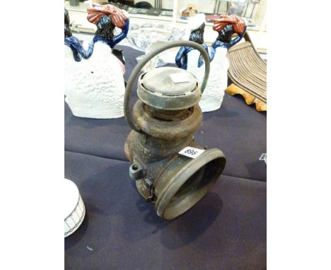 ANTIQUE OIL LANTERN. Powell and Hanmer of Birmingham antique oil tractor / railway lantern