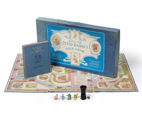 BEATRIX POTTER BOARD GAME  Peter Rabbit's Race Game [c.1950s], London & NY, Frederick Warne & Co., colour printed and mounted