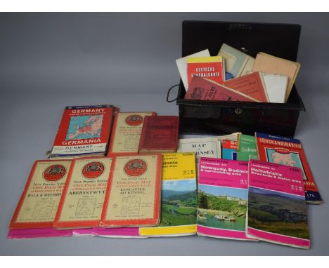 A Collection of Various Vintage Road Maps, Ramblers Maps, Ordnance Survey Maps etc 