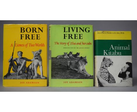 A 1961 First Edition of Living Free The Story of Elsa and Her Cubs by Joy Adamson, 1961 Eleventh Edition of Born Free a Lione