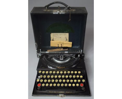 A Vintage Imperial Portable Manual Typewriter 