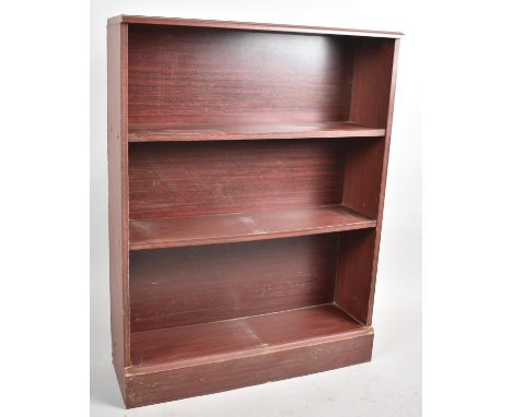 A Modern Three Shelf Open Bookcase, 69cm wide 