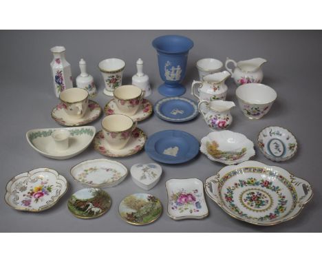 A Collection of Ceramics to Comprise Coalport Ming Rose Two Handled Dish, Various Trinket Dishes to Include Coalport Shrewsbu