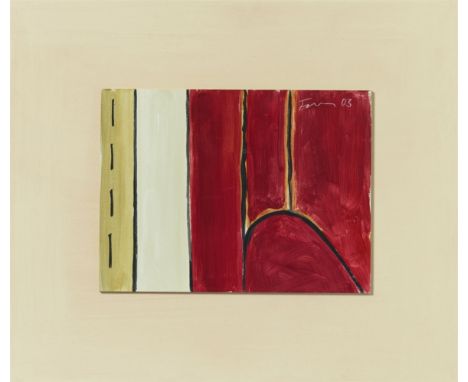  Günther FörgOhne Titel  Acryl auf Holz auf beige gefasstem Holz 30 x 40 cm (57 x 67 cm). Signiert und datiert 'Förg 03'. - 