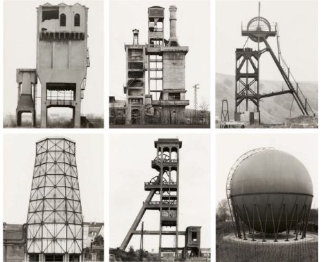   Bernd und Hilla BecherHilla BecherBernd BecherIndustriebauten  Portfolio mit 10 Vintages, Gelatinesilberabzügen hochglänzen