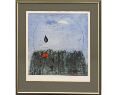 Sukdolak, Pavel (geb. 1925) Komposition in Blau. Aquatintaradierung, mittig mit Bleistift sign., Ex. 47/80 und li. u. unleser