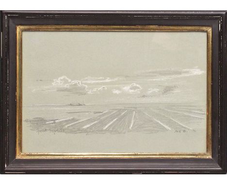 Bachmann, Alfred (1863 Dirschau - Ambach 1956) Landschaftsstudie der Nordsee-Insel "Juist", so li. u. betitelt, dat. (19)39 u
