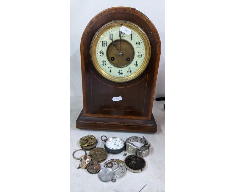 A mixed lot of watch related items to include a 20th century H Samuel silver cased pocket watch, watch movements and others a