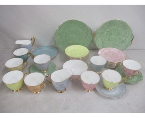 A collection of Royal Albert Gossander china to include teacups and saucers Location: 