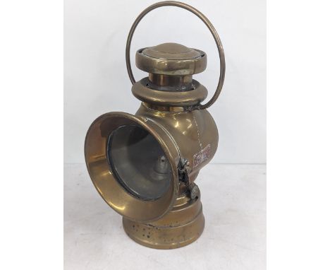 A vintage Lucas 'King of the Road' brass side lamp, having copper plate stamped no 726, approx 27cm highLocation: 6:1 