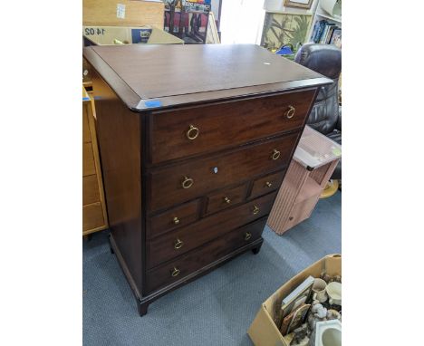 A vintage Stag Minstrel Range chest of drawers.Location: G 