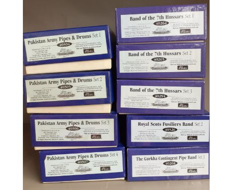 Nine boxed sets of Britain The Golden Jubilee models and figures to include band related sets, Pakistan Army Pipes &amp; Drum