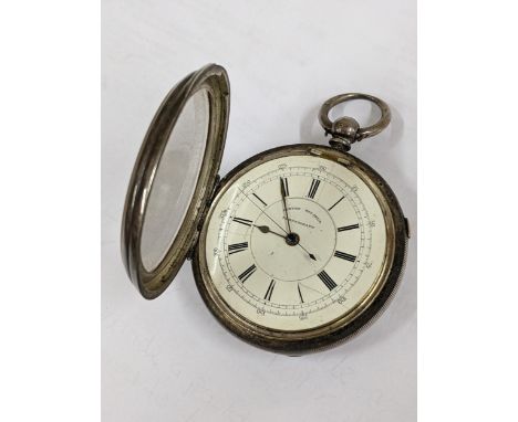 A Victorian silver cased centre seconds Chronograph pocket watchLocation: 