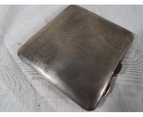 A George V silver cigarette case, Chester assay 1932