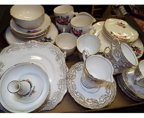 Two part ceramic tea services to include Royal Stafford, Alfred Meakin and other