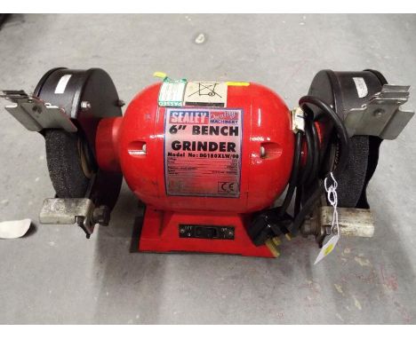 A Sealey 6 inch bench grinder model no BG150XLW/98 - Est £20 - £30