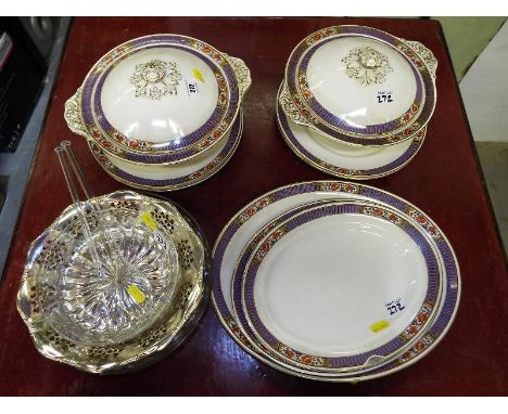 A quantity of ceramic tableware by Scotch Ivory, and other (qty)
