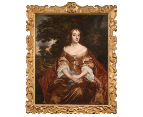 Circle of Sir Peter Lely (1618-1680) Dutch Three quarter length portrait of Lady Diana Sidney, daughter of Robert, Second Ear