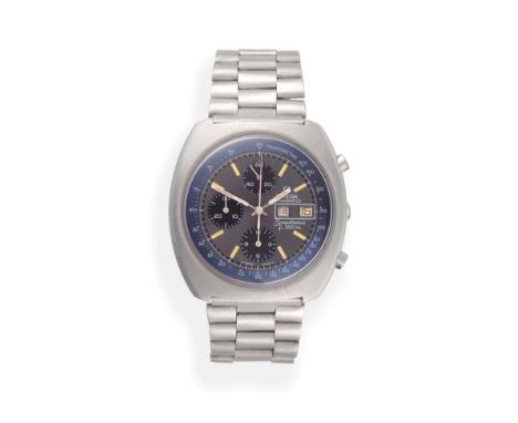 A Stainless Steel Electronic Calendar Chronograph Wristwatch, signed Omega, Chronometer f300 Hz, model: Speedsonic, ref: 188.