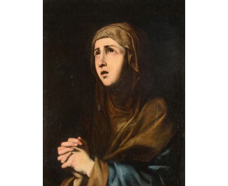 Attributed to Onofrio Palumbo (17th century) Italian The Mater Dolorosa (after Jusepe de Ribera) Oil on canvas, 85.5cm by 50.