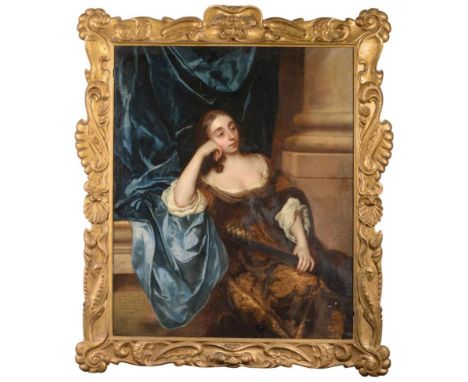 Circle of Sir Peter Lely (1618-1680) Dutch Three-quarter length portrait of Lady Elizabeth Capel Daughter of Arthur, Lord Cap