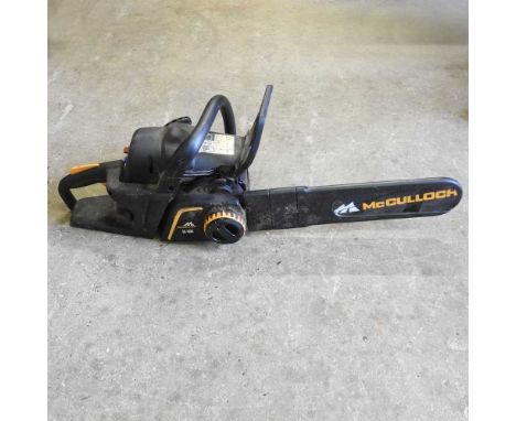 A Mcculloch petrol chainsaw