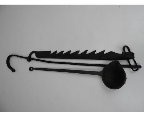 Victorian Chimney Crook and Ladle 
