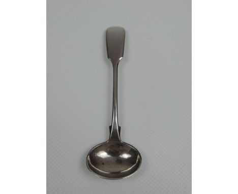 A Victorian Exeter Silver Condiment Spoon - Fiddle Pattern not Initialled - Hallmarked for Exeter 1861 by John Stone - Approx