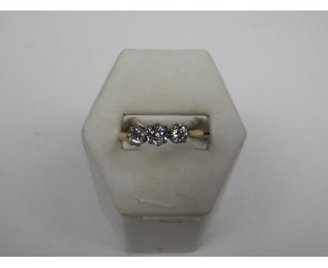 Diamond Trilogy Ring - Old Diamonds Approx 65pts 
