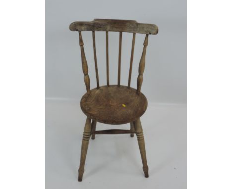 Victorian Elm Stick Back Chair 