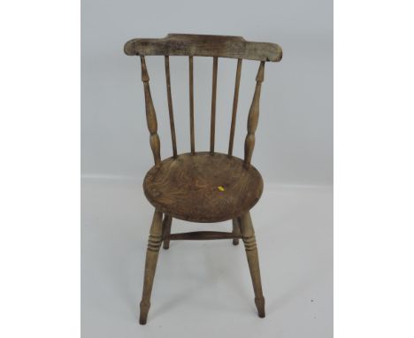 Victorian Elm Stick Back Chair 