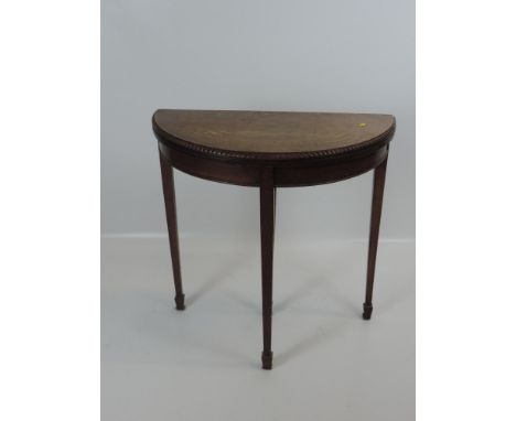 Oak Folding Card Table 