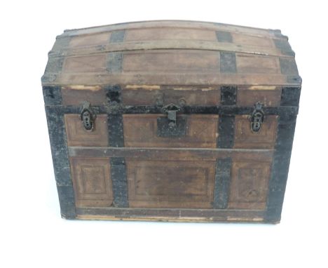 Metal Bound Dome Top Trunk 