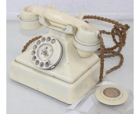 téléphone rétro GPO 746 blanc - Téléphone filaire - Achat & prix