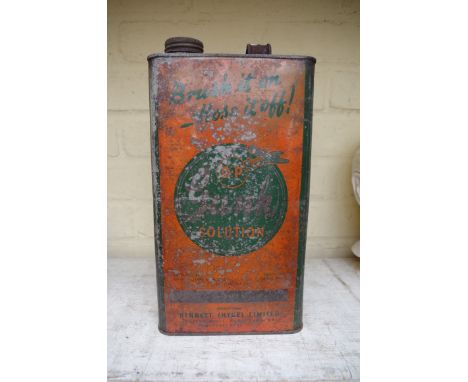 Automobilia:&nbsp;a vintage 'Gunk' tin, the logo incorporating a Spitfire type aeroplane, 31cm high. 