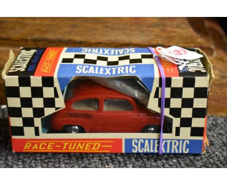 Scalextric:&nbsp;a vintage Scalextric C99, Fiat TC600, red No.10, good condition in box, with outer card sleeve.