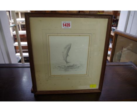 V R Balfour-Browne, 'Tarpon', initialled V B B, label verso, pencil sketch, 15 x 14cm.&nbsp;&nbsp;Provenance: The Tryon Galle