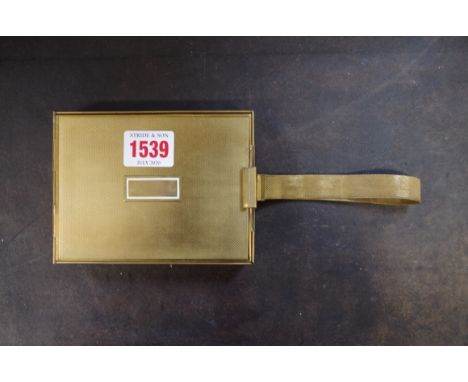 A vintage 1930s gilt brass minaudiere, by Park Lane Deluxe, 12.5cm wide. 