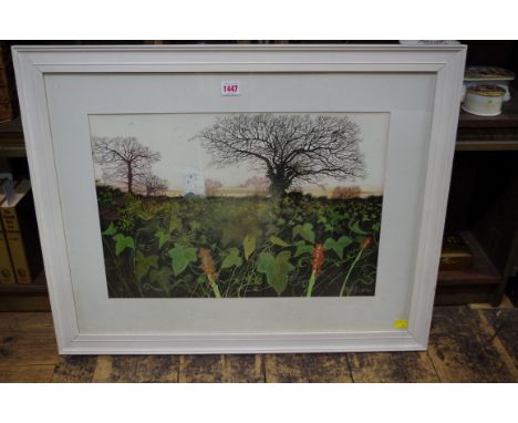 Paul Evans, 'Winter Light, Sussex', signed, watercolour, 36 x 52cm; together with another watercolour by the same artist 36 x