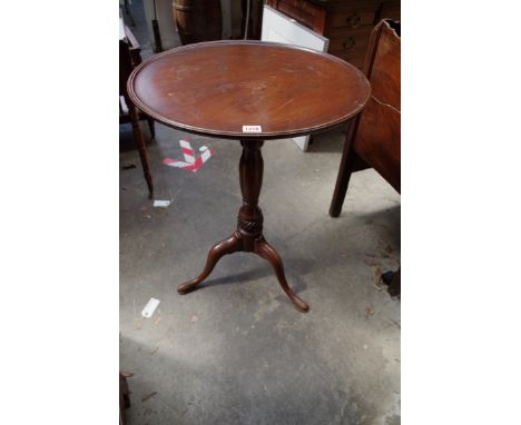 A 19th century mahogany circular tray top tripod table,&nbsp;54cm. 