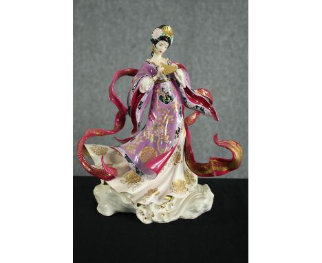 Franklin Mint. The Dragon King's Daughter designed by Caroline Young. Porcelain figurine. H.29cm. 