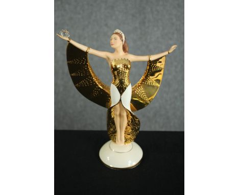 Erte. Franklin Mint. Sunrise in Gold. Figurine. H.28cm. 