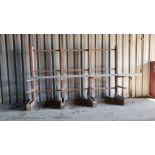 Metal Racking, 187" Long x 46" Deep x 116" Tall, Rigging/ Removal Fee: $175