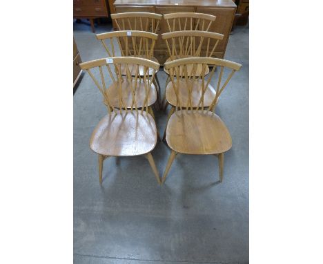 A set of six Ercol Golden Dawn chairs