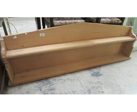 A painted pine 2 shelf kitchen unit